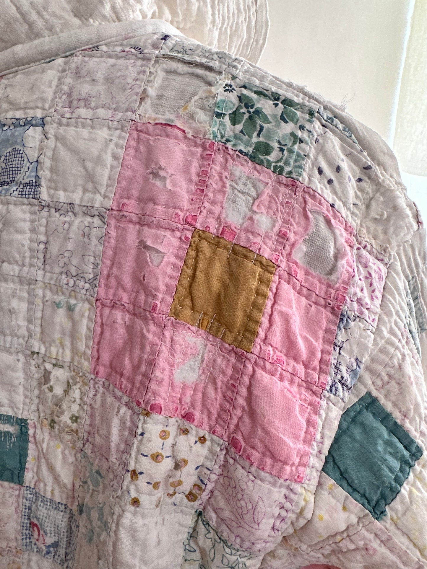 old quilt sailor shirt “boro”