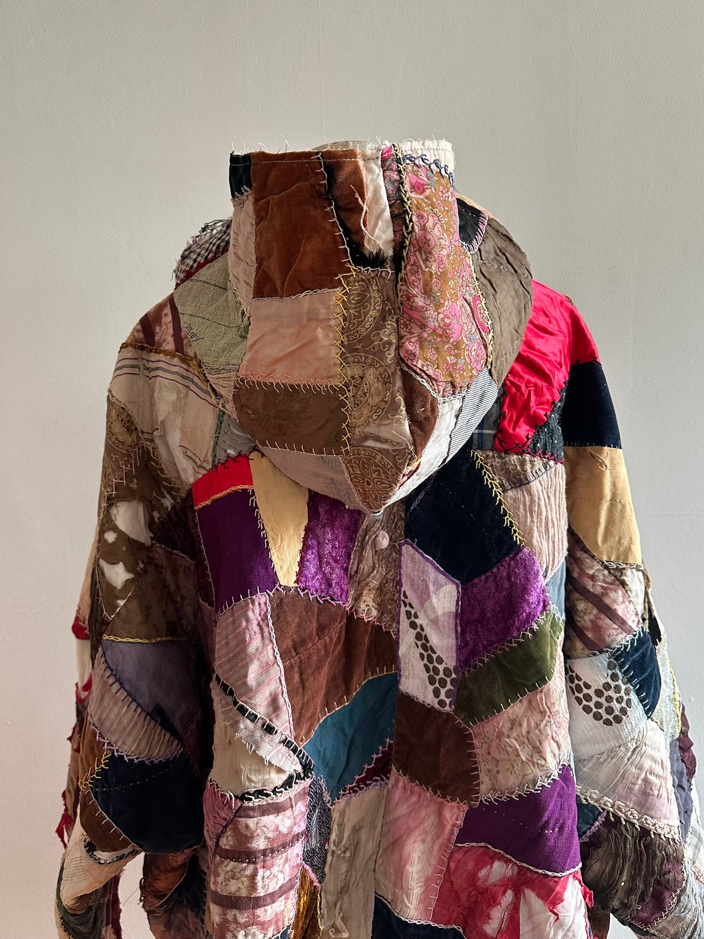 old quilt crazy parka