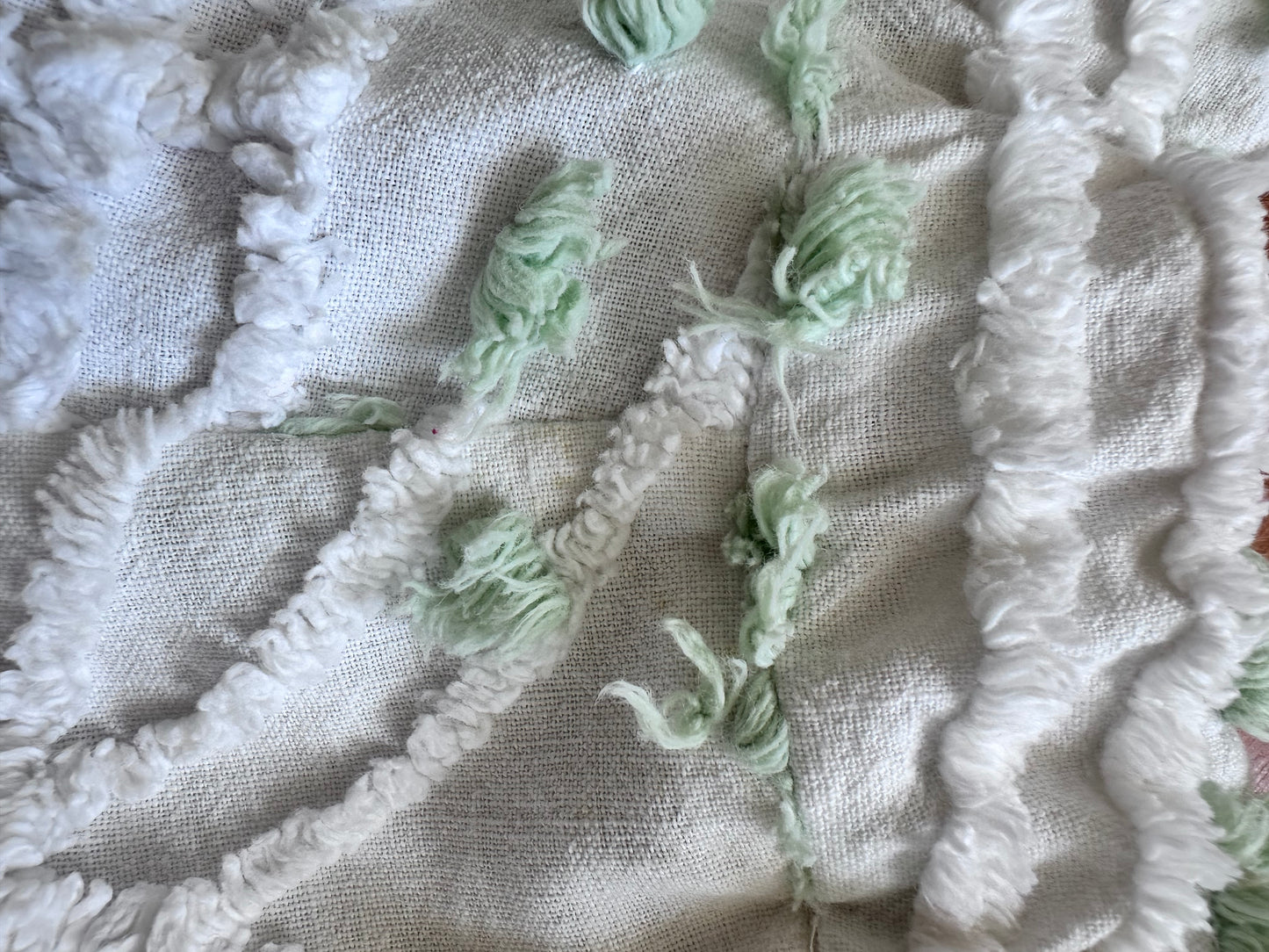 old chenille slim flare pants / muscat