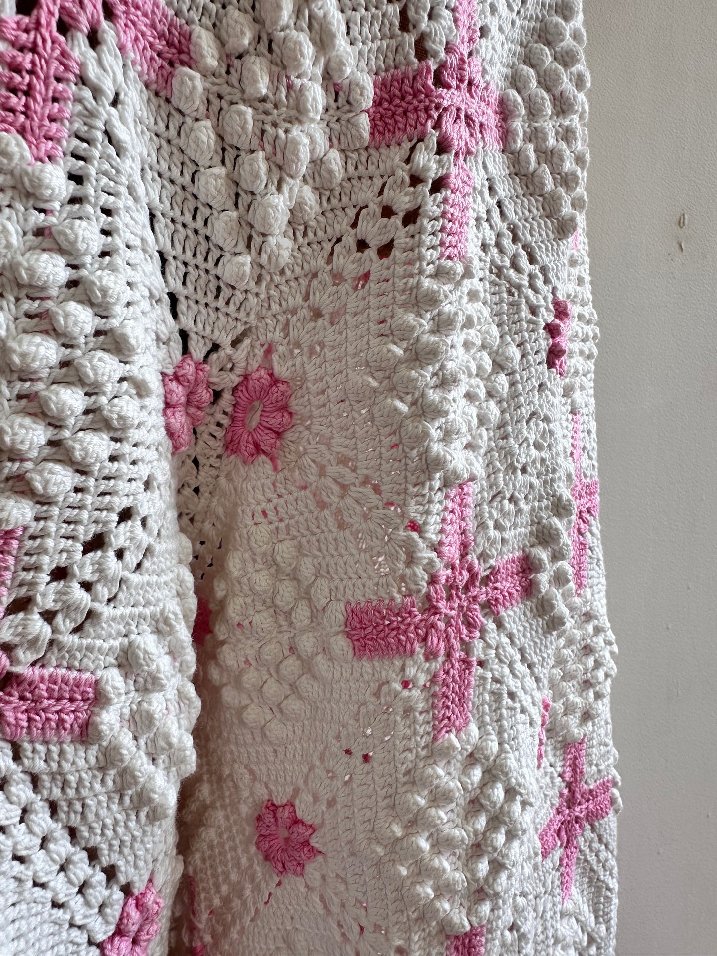 old crochet lace parka