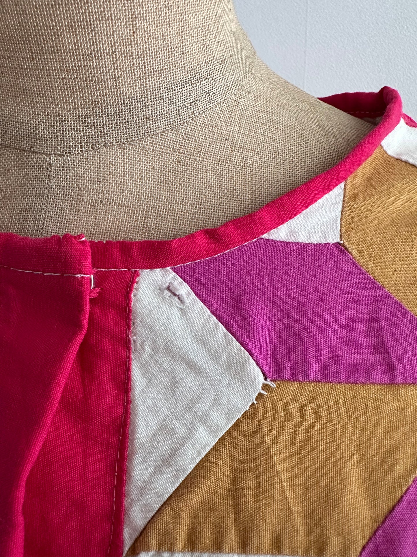 old quilt lantern sleeves short jacket