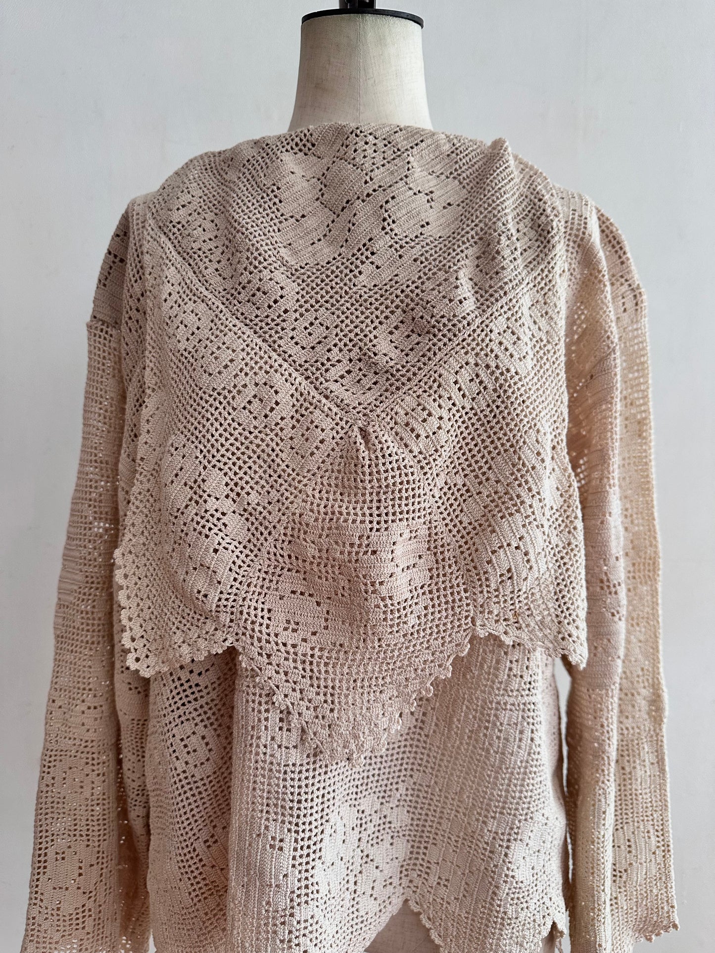 old crochet lace sailor shirts