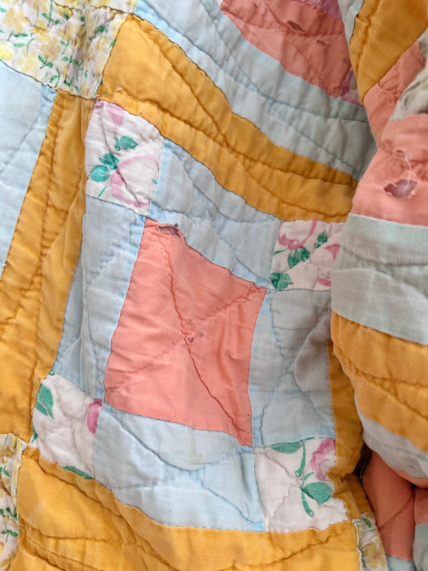 old quilt parka