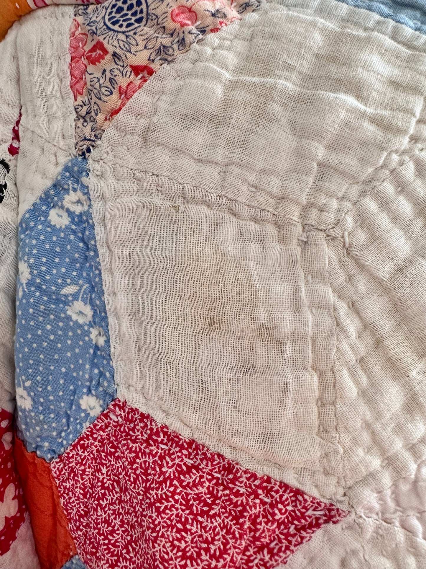 old quilt short pants