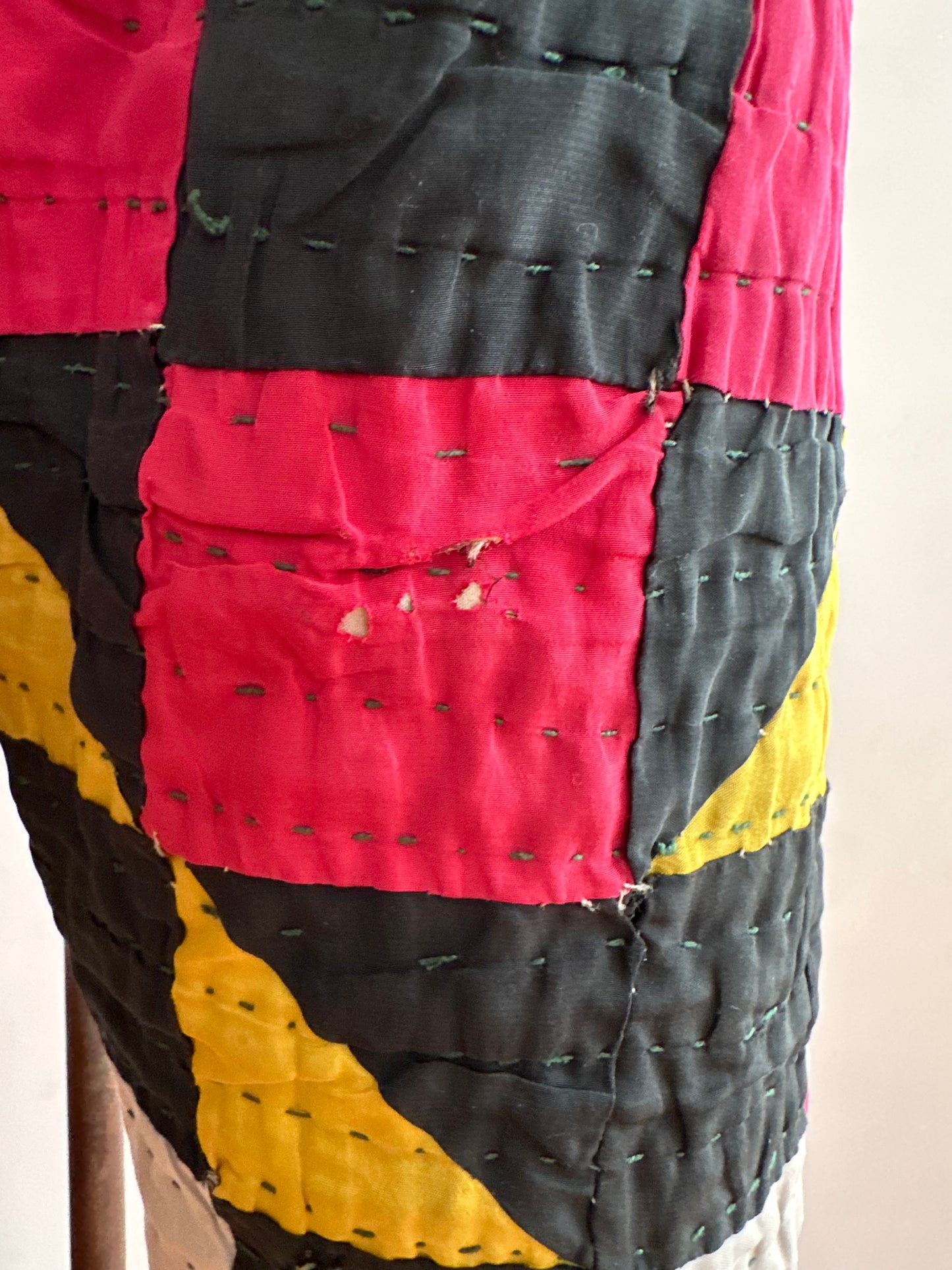 old quilt slim pants