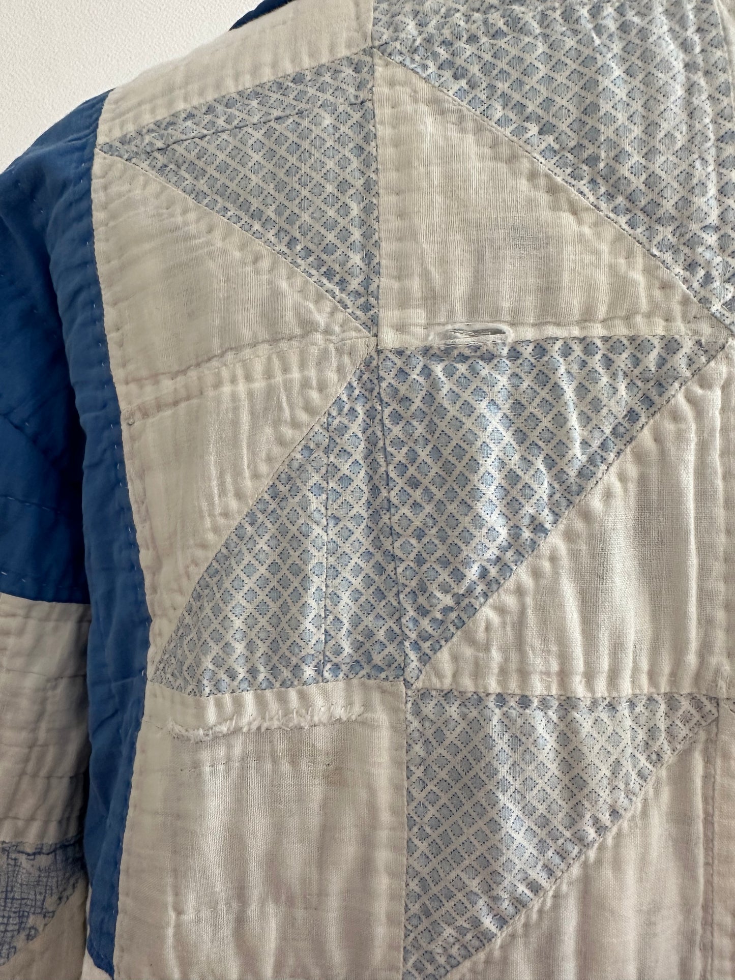 old quilt dress coat