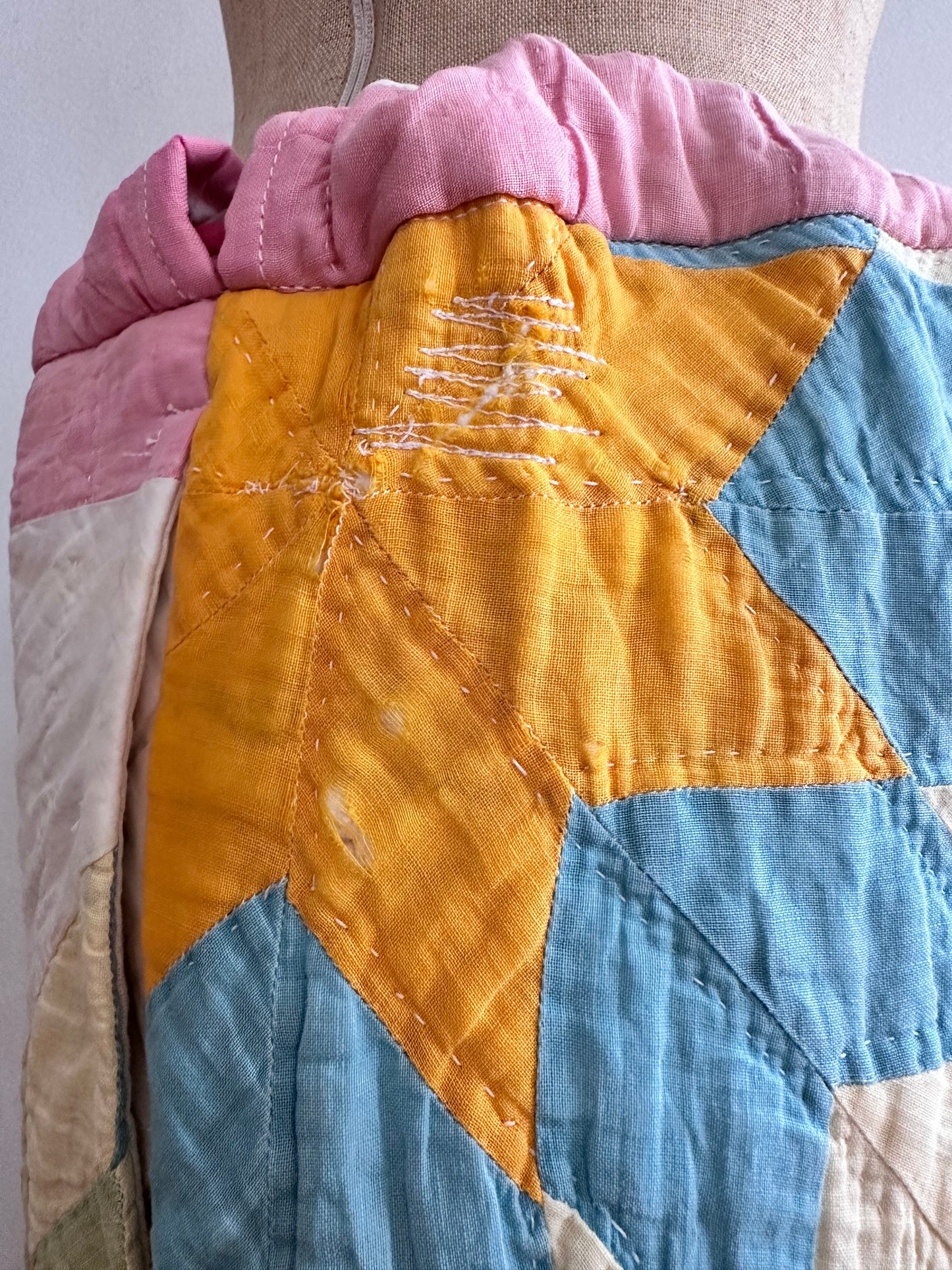 antique quilt pants