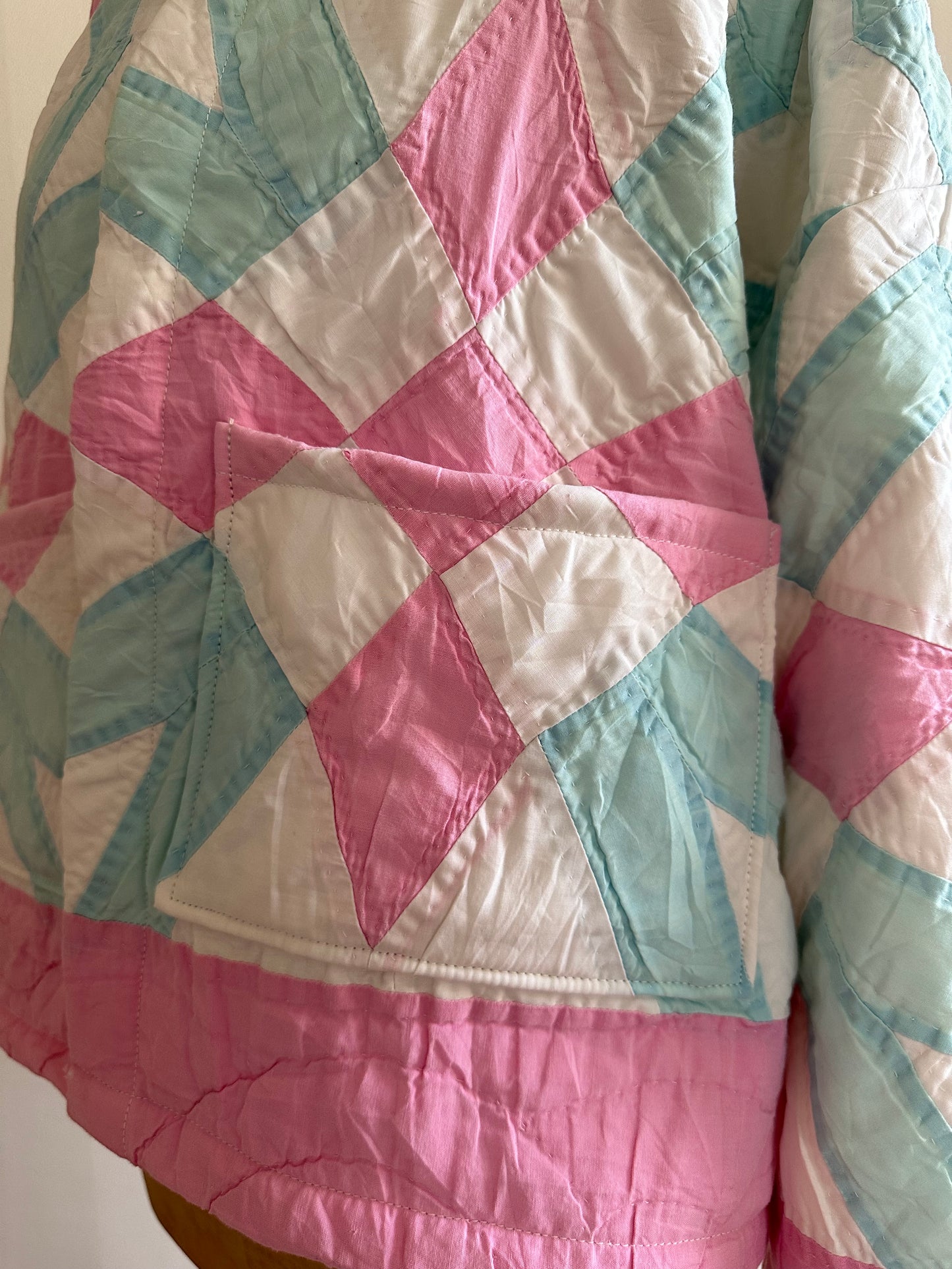 vecchia giacca corta trapuntata