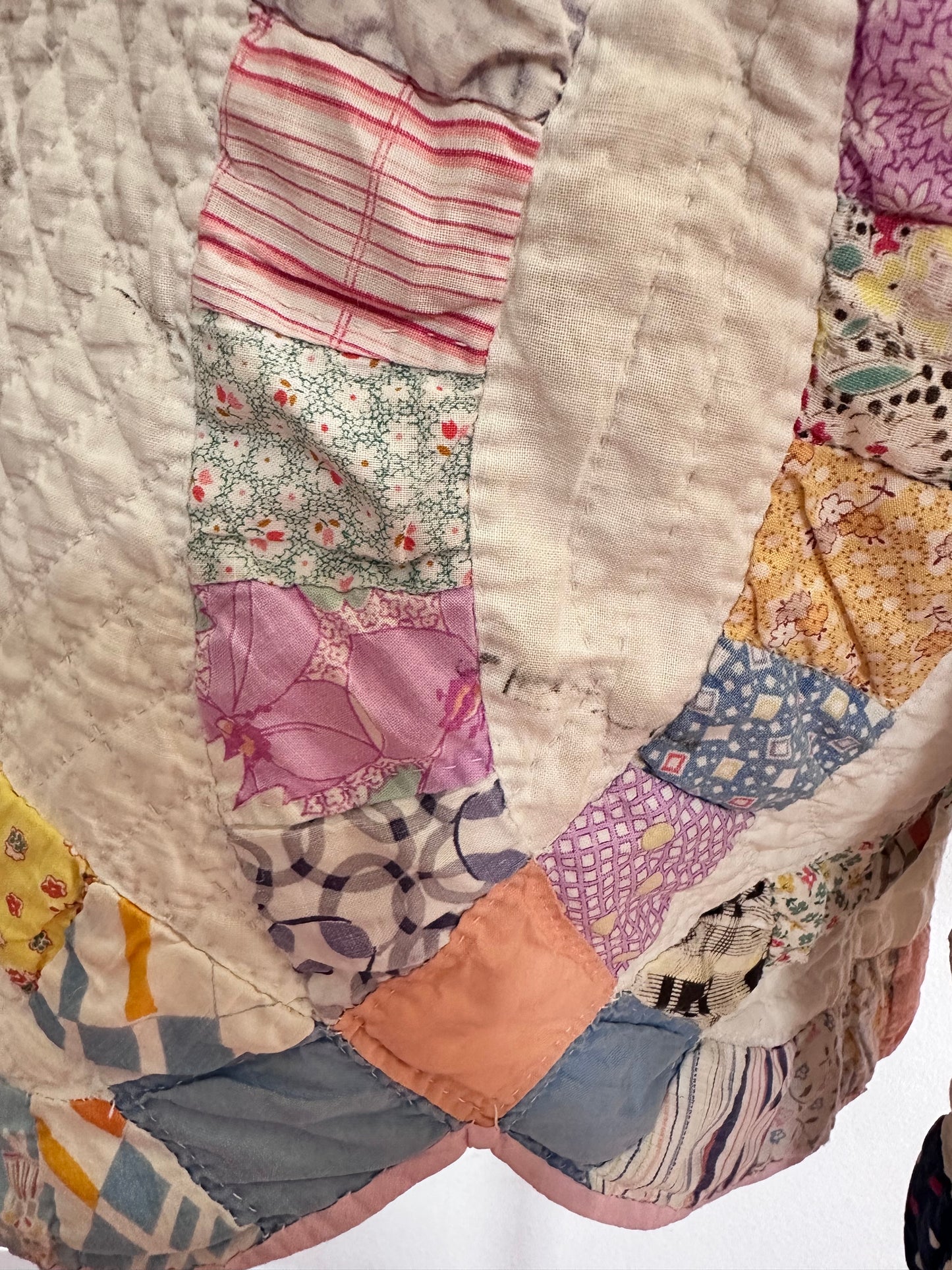 old quilt tuck short pants