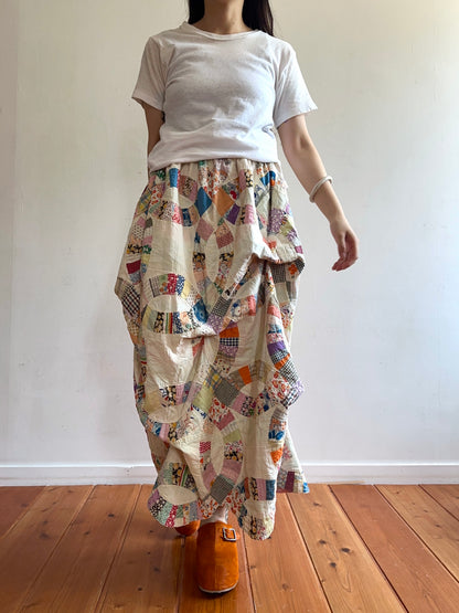 old quilt little change skirt