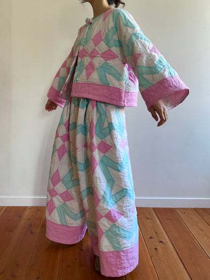 vecchia giacca corta trapuntata