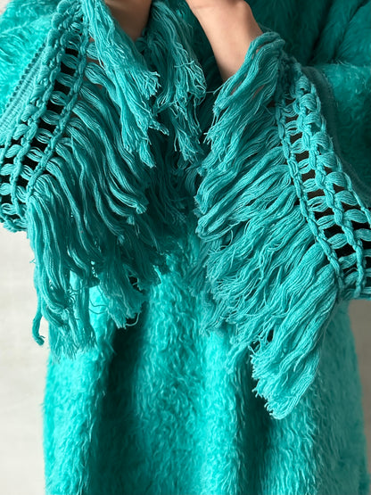 old fur fringe dress