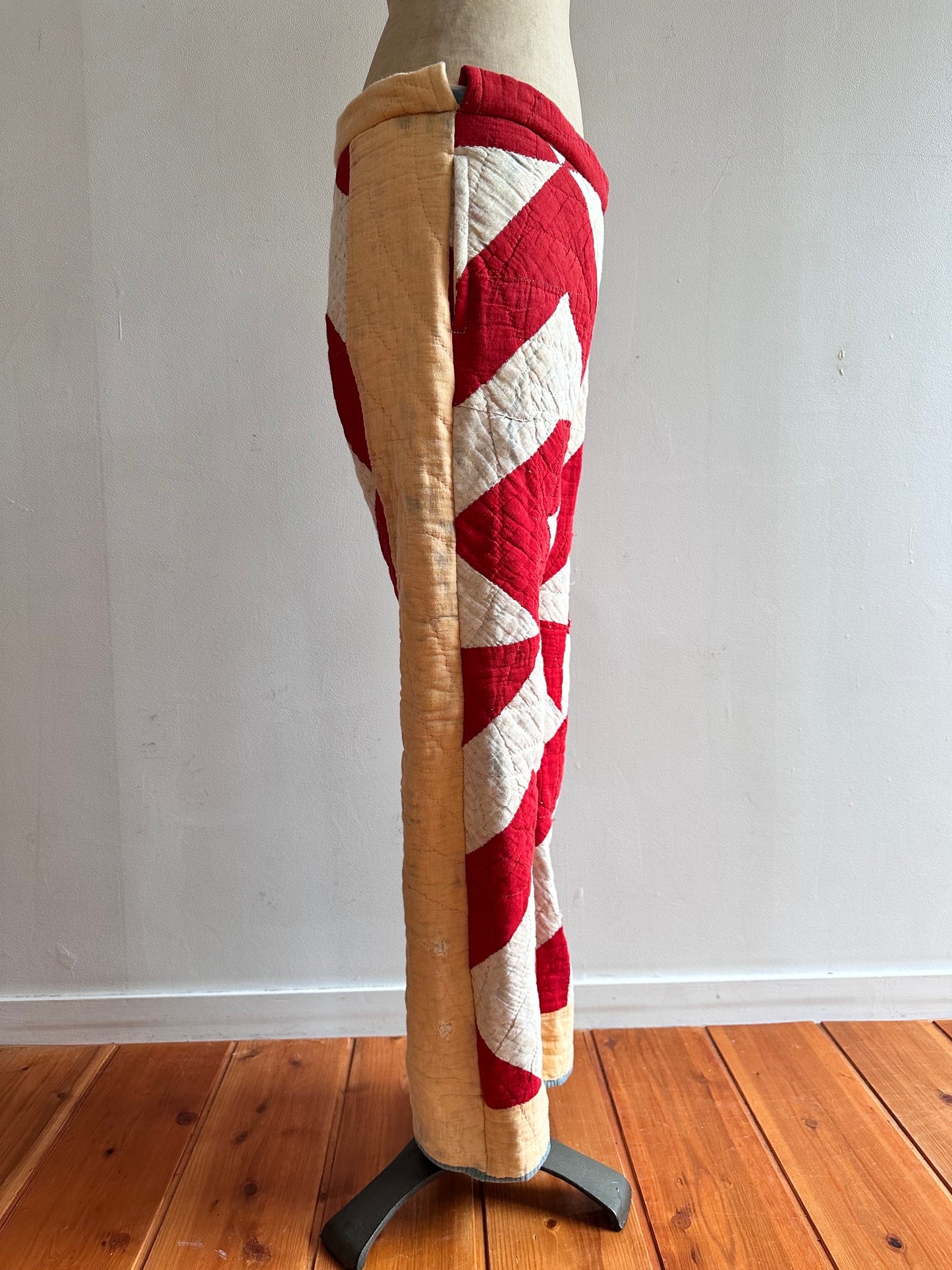 antique quilt slim pants