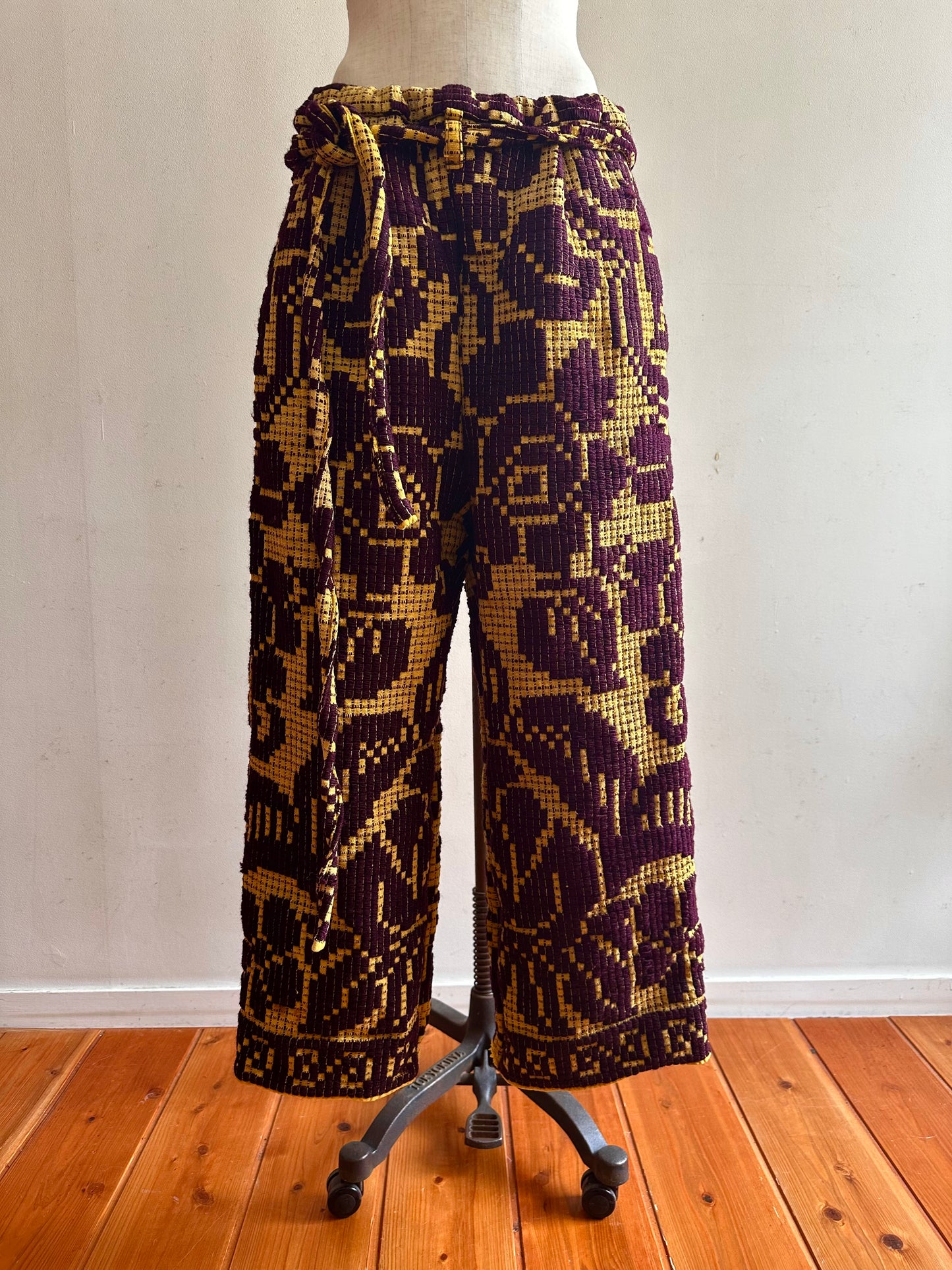 old coverlet tuck wide pants