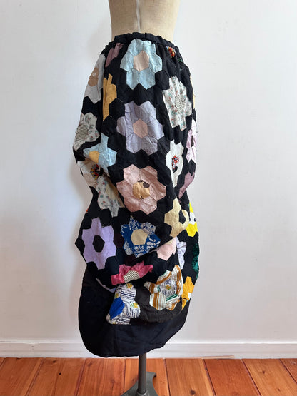 old quilt little change skirt