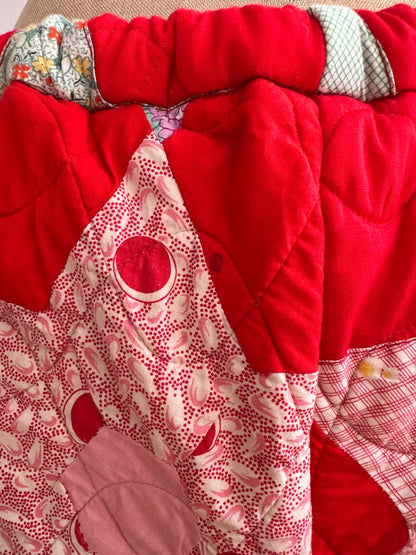 old quilt wide pants