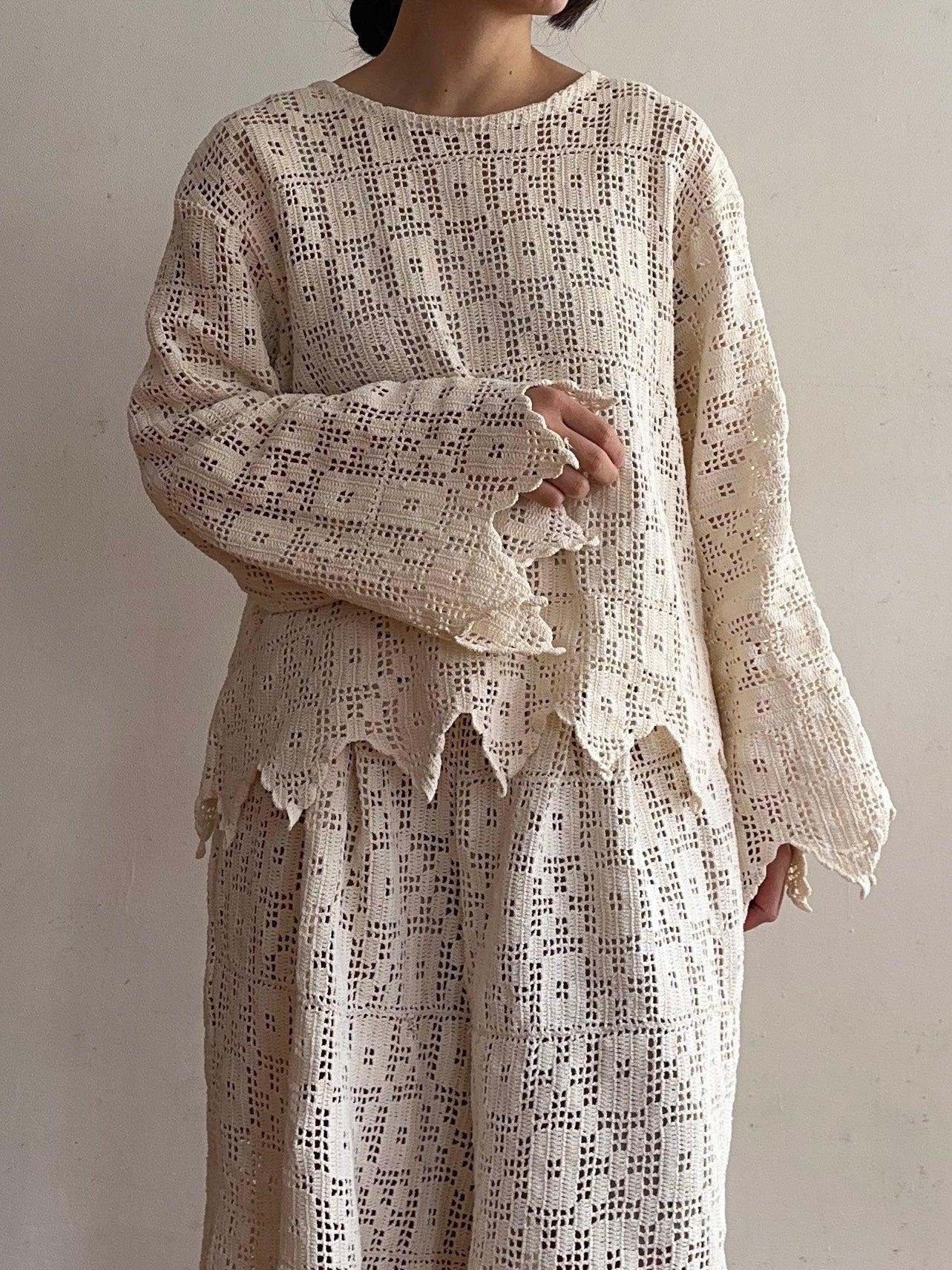old crochet lace sailor shirts