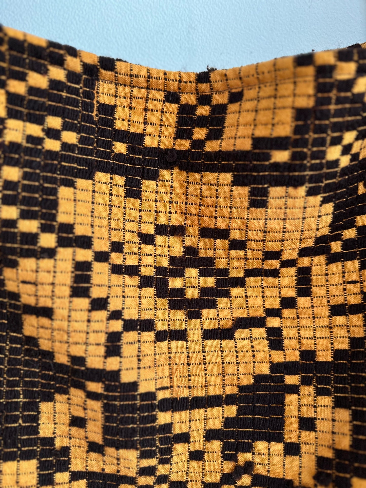 old coverlet monk bag / orange