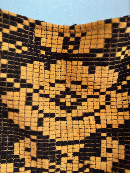 old coverlet monk bag / orange