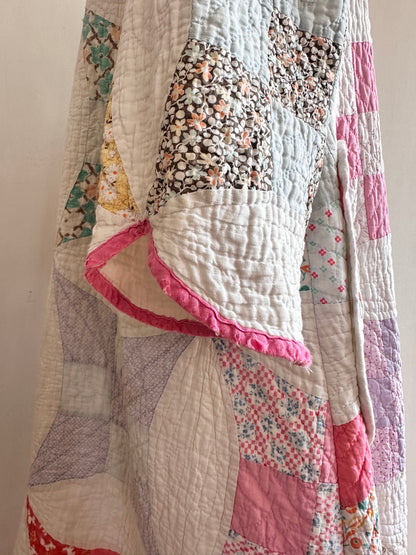old quilt dress coat
