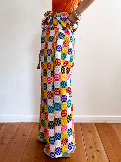 old coverlet huge overall