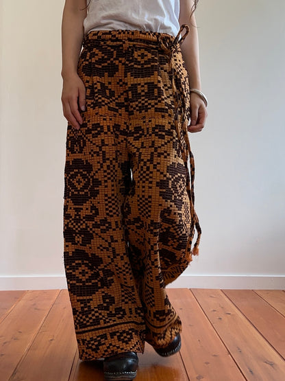 old coverlet tuck wide pants