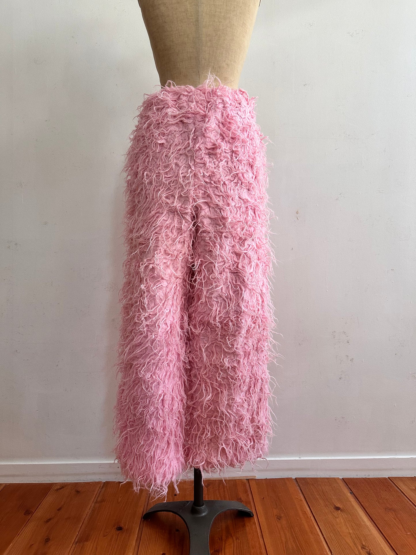 old fur pants / pink