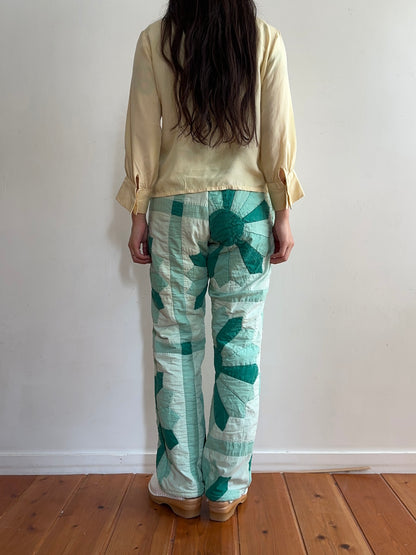 old quilt slim pants “boro”
