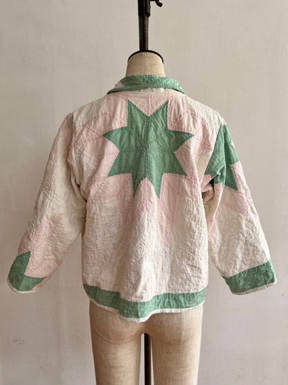 antique quilt short jacket