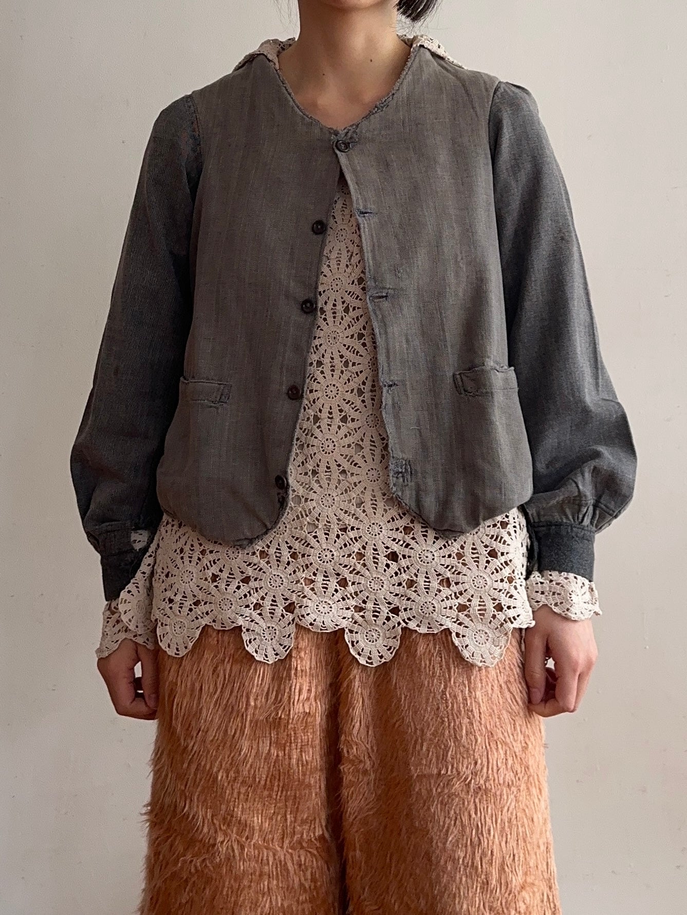 old crochet lace sailor shirts