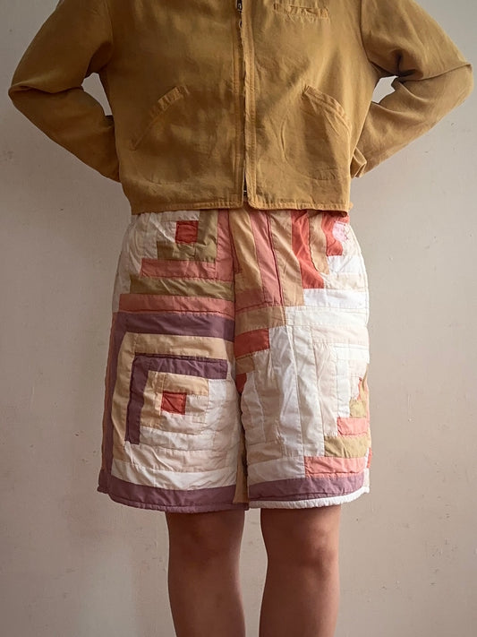 old quilt short pants