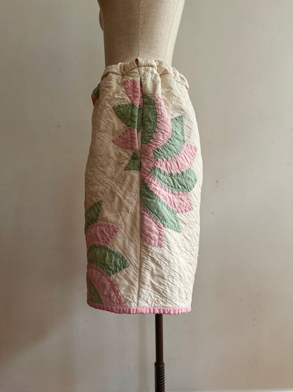 old quilt short pants