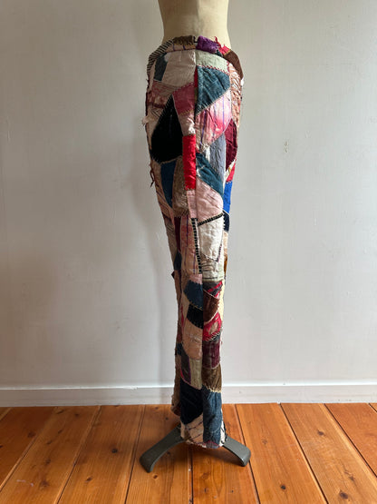 old quilt crazy slim pants