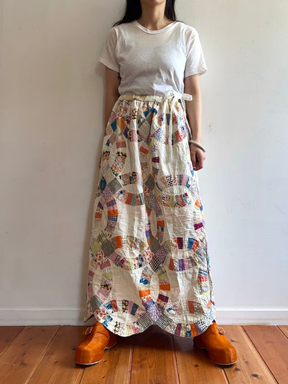 old quilt little change skirt