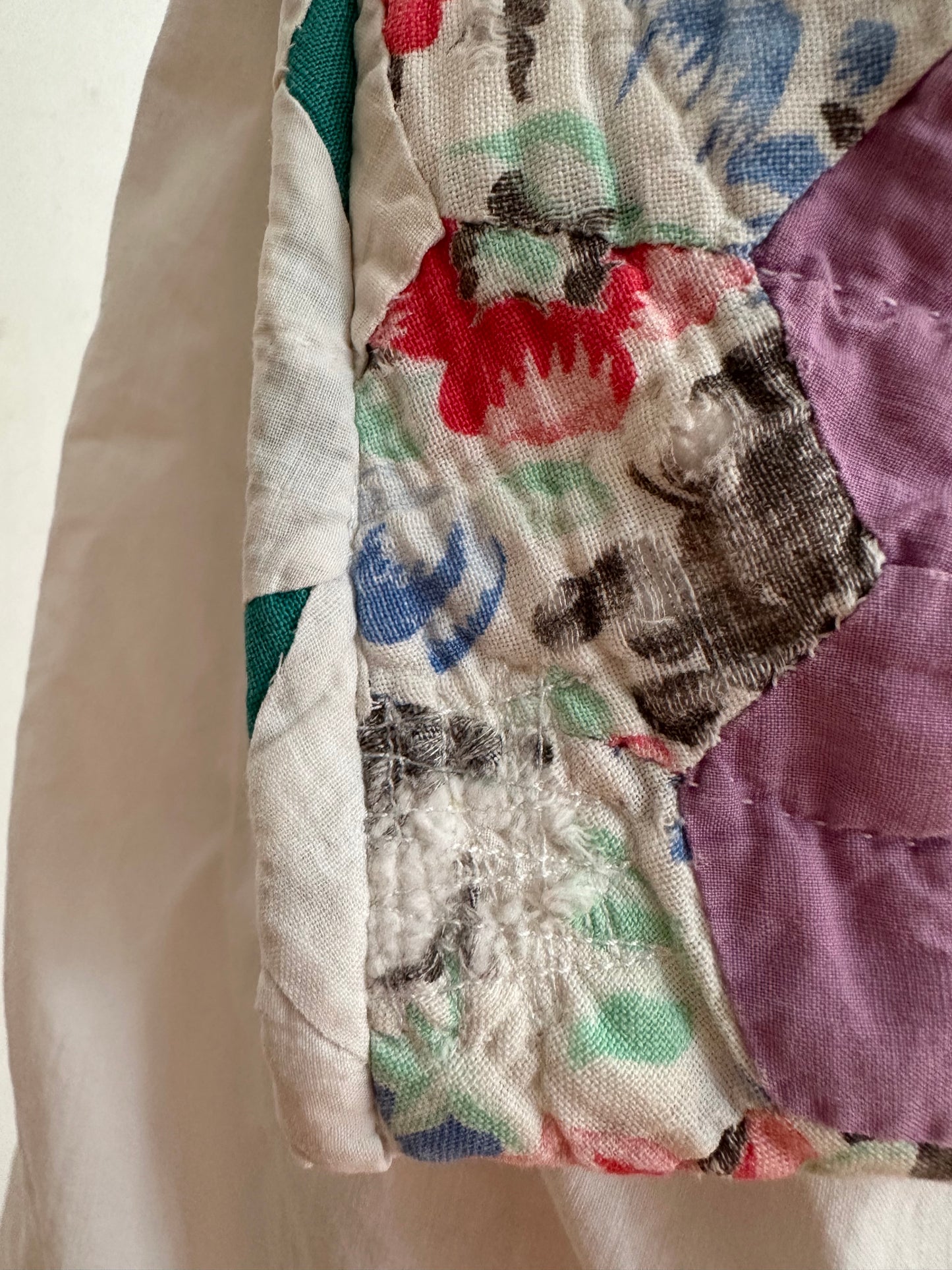 old quilt work apron