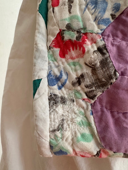 old quilt work apron