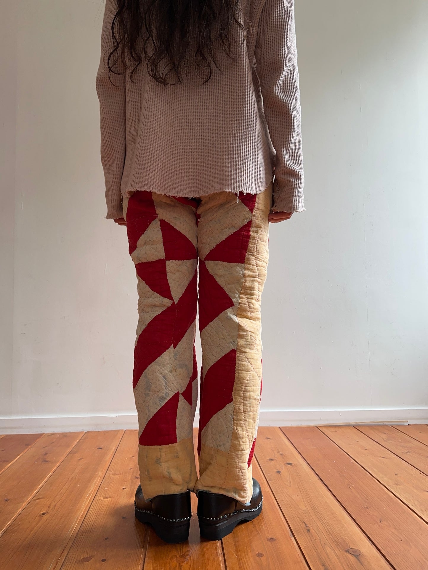antique quilt slim pants