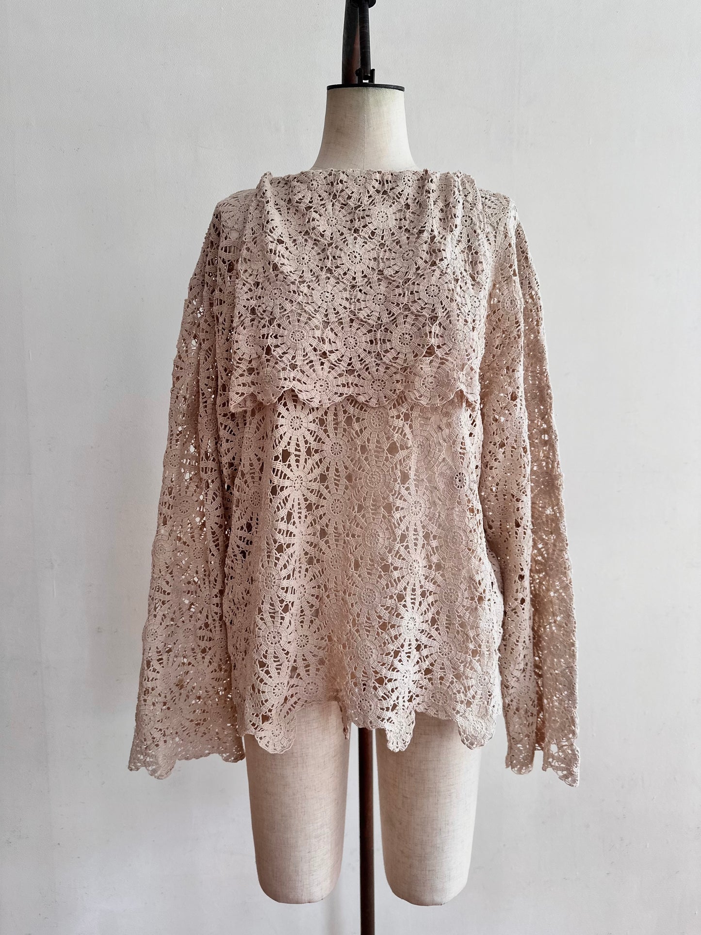 old crochet lace sailor shirts