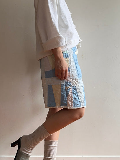 old quilt short pants
