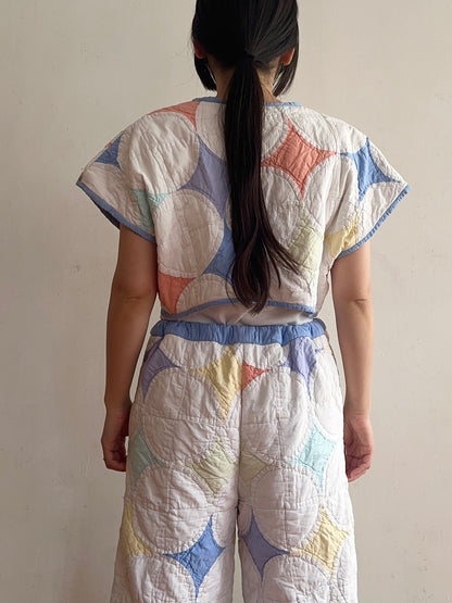 old quilt petal bolero