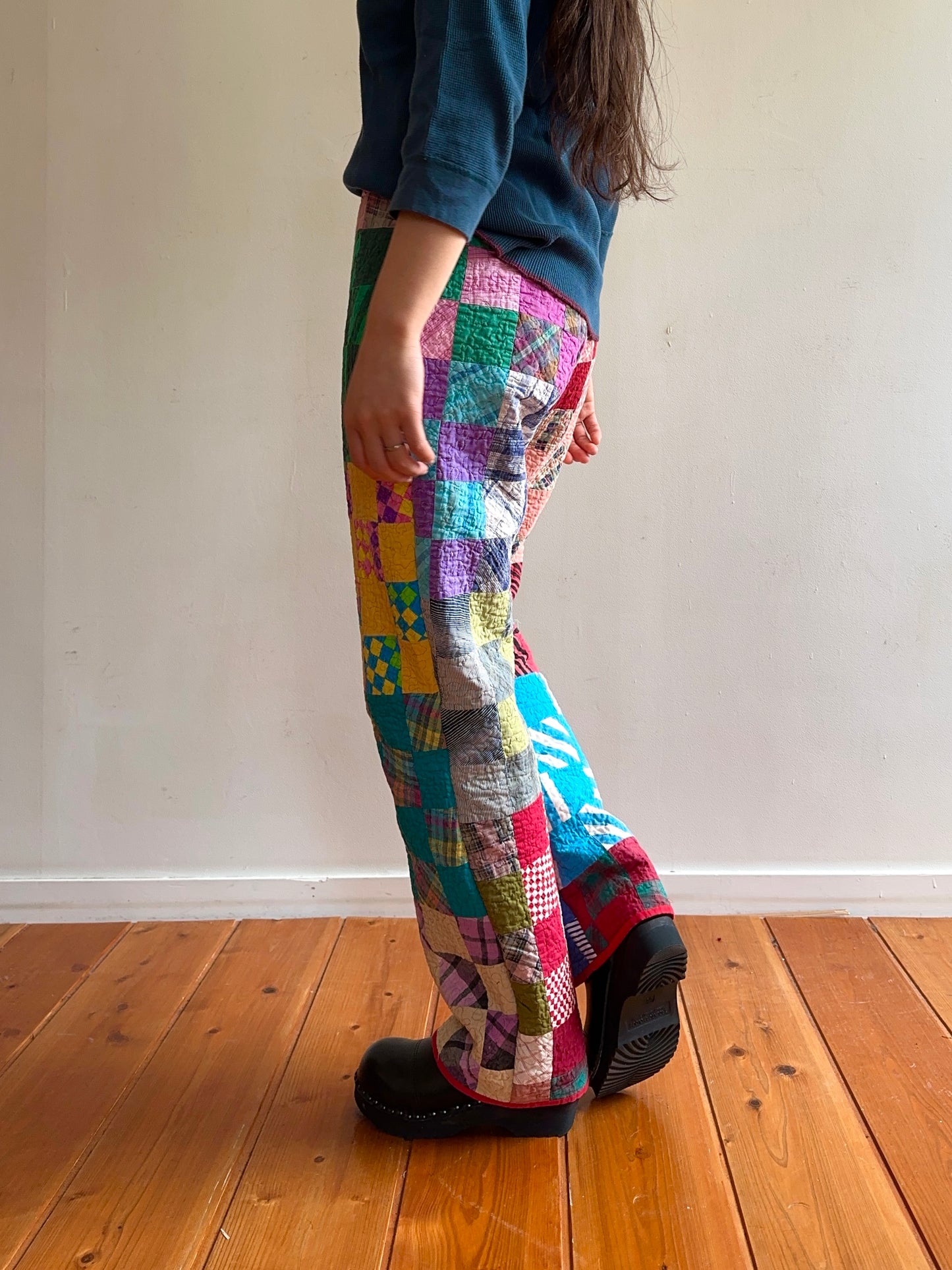 old quilt slim pants