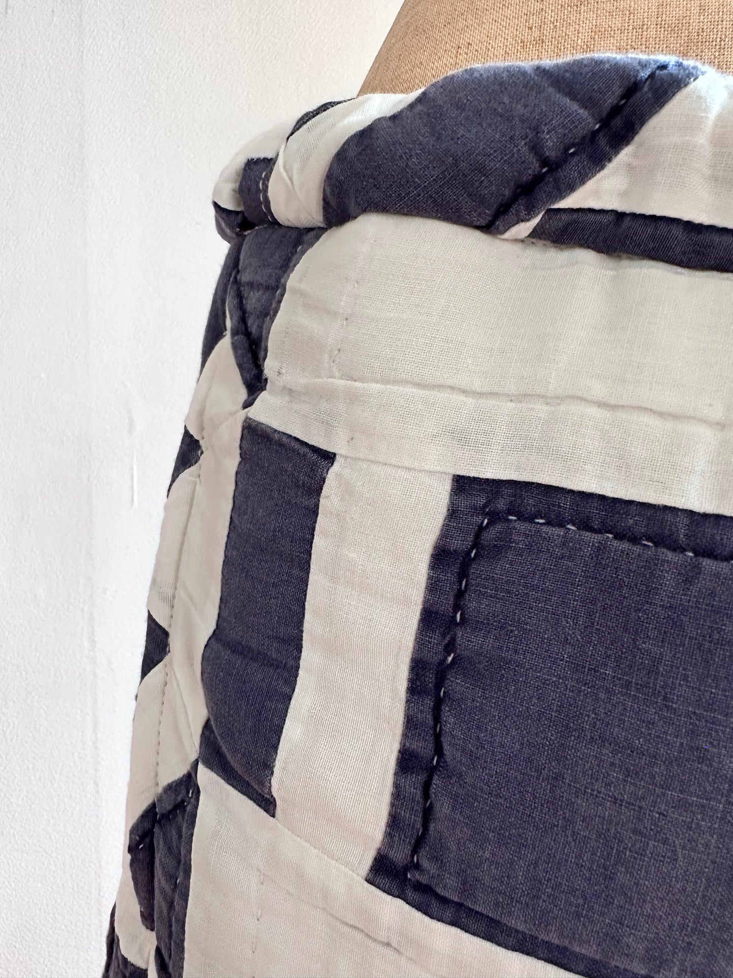 old quilt short pants