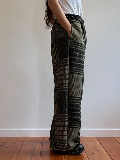 old coverlet tuck wide pants