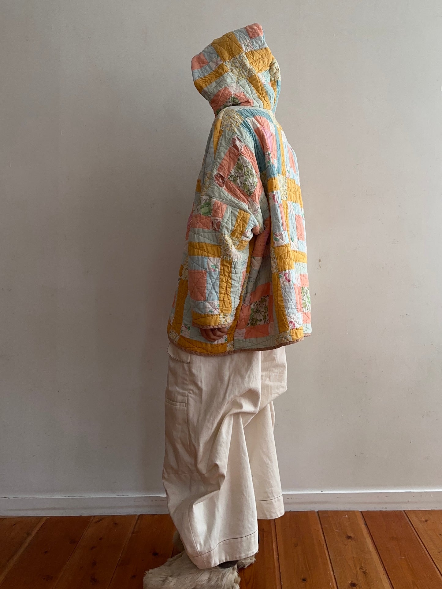 old quilt parka