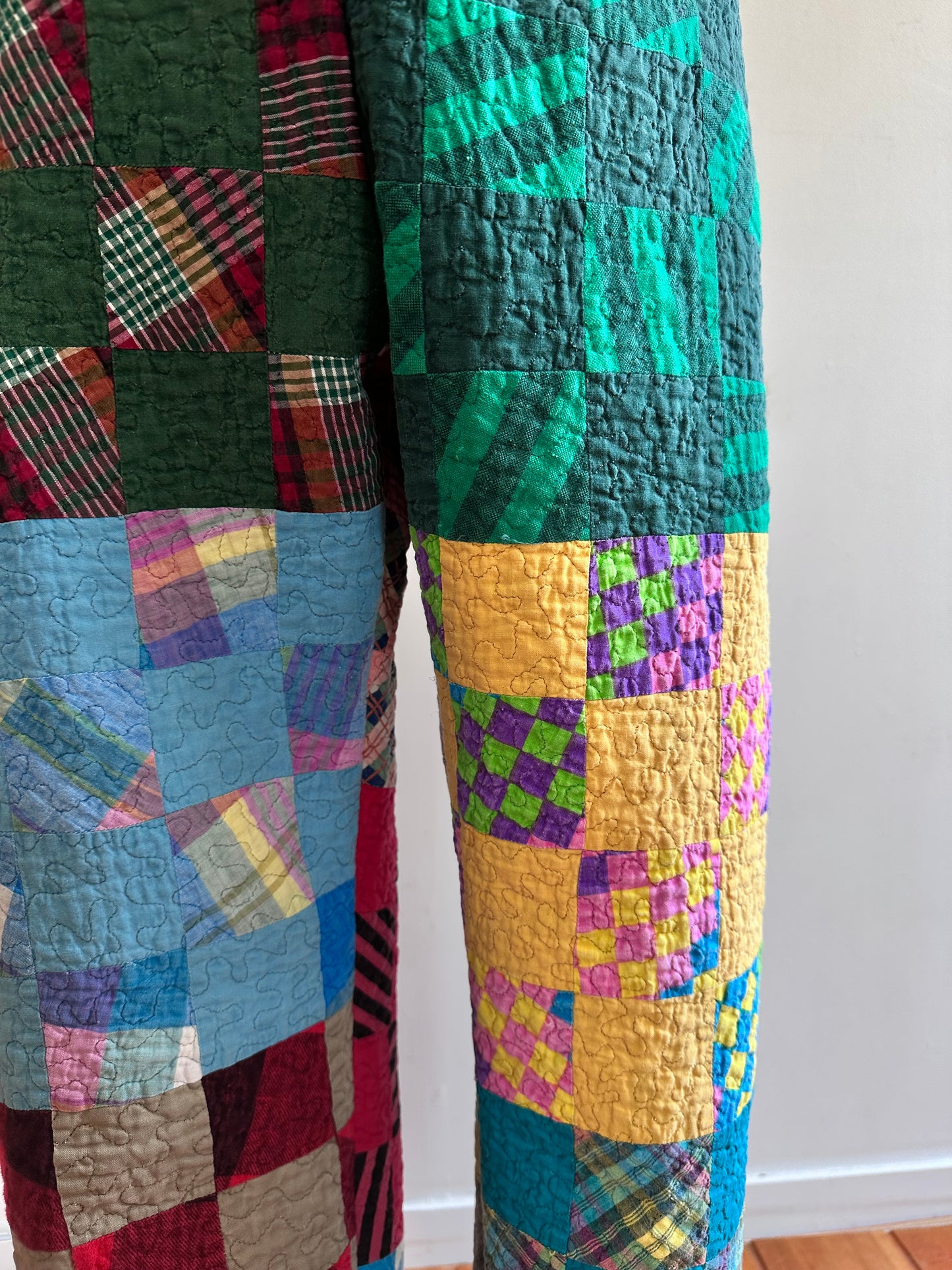 old quilt slim pants
