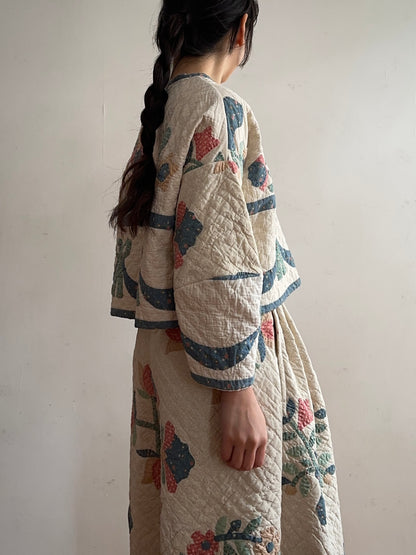 old quilt lantern tops