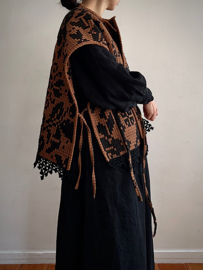 old coverlet wide vest