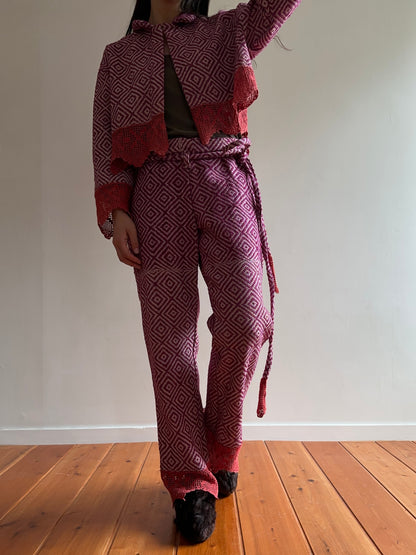 old coverlet short jacket