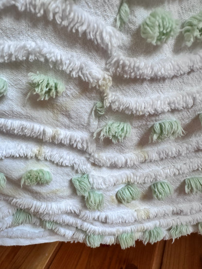 old chenille many tuck pants / muscat