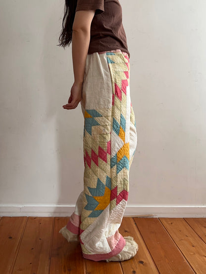 antique quilt pants